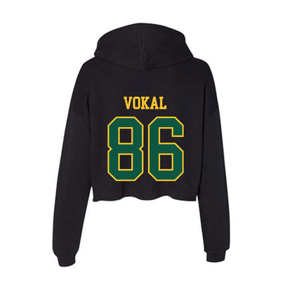 NDSU - NCAA Football : Dylan Vokal - Women's Crop Fleece Hoodie-1