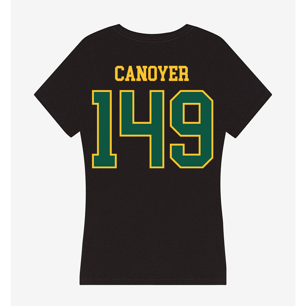 NDSU - NCAA Wrestling : Brayden Canoyer - Women's V-Neck T-Shirt-1