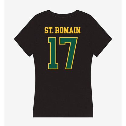 NDSU - NCAA Football : Isiah St. Romain - Women's V-Neck T-Shirt-1