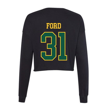 NDSU - NCAA Football : Mikhale Ford - Women's Cropped Crew Fleece-1