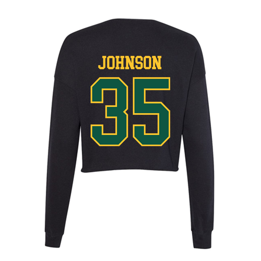 NDSU - NCAA Women's Basketball : Mckenna Johnson - Women's Cropped Crew Fleece-1