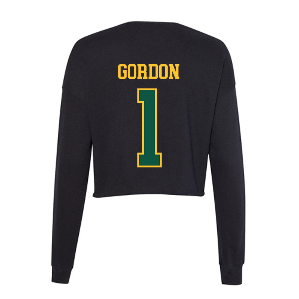 NDSU - NCAA Baseball : Noah Gordon - Women's Cropped Crew Fleece-1