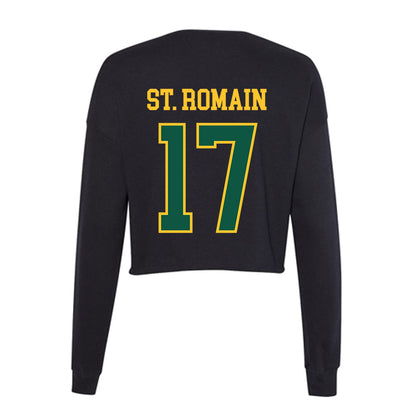 NDSU - NCAA Football : Isiah St. Romain - Women's Cropped Crew Fleece-1
