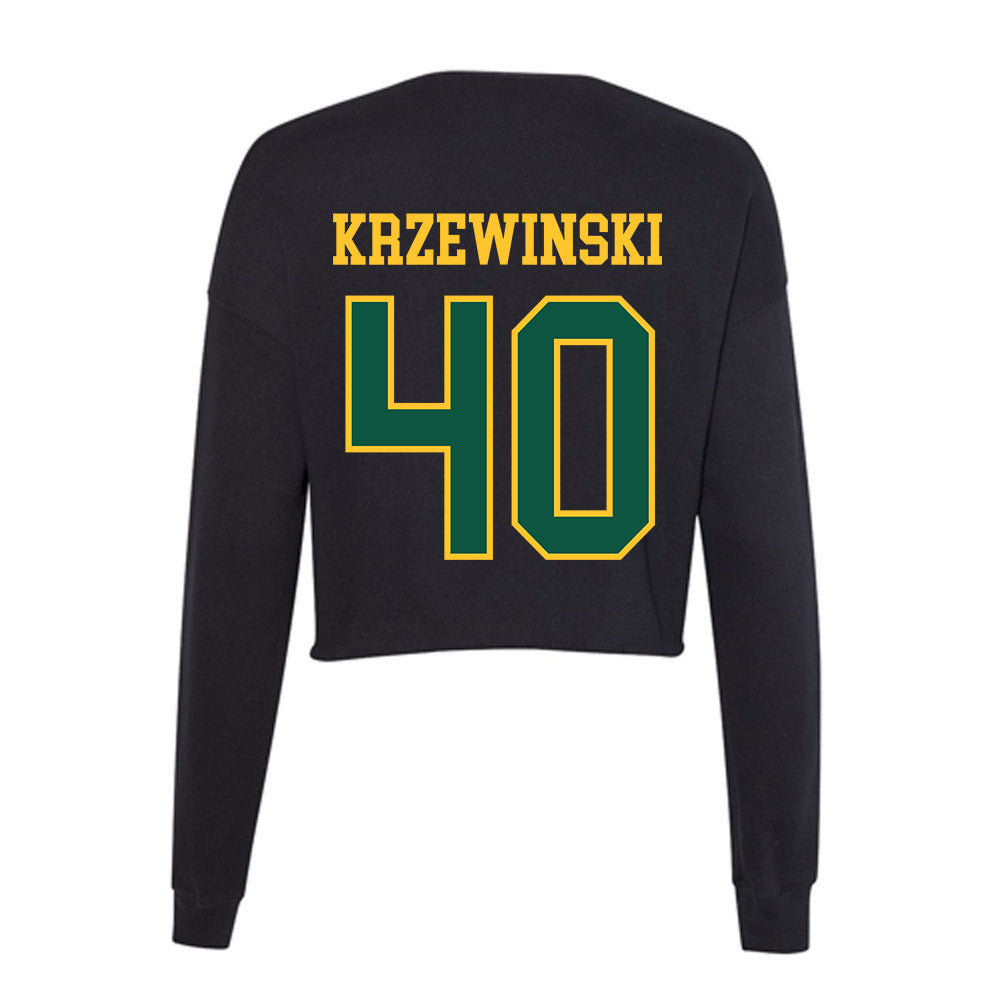 NDSU - NCAA Women's Basketball : Abby Krzewinski - Women's Cropped Crew Fleece-1