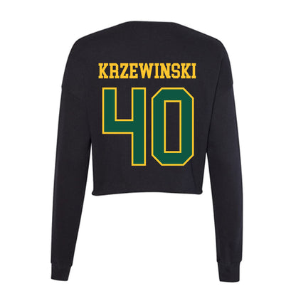 NDSU - NCAA Women's Basketball : Abby Krzewinski - Women's Cropped Crew Fleece-1