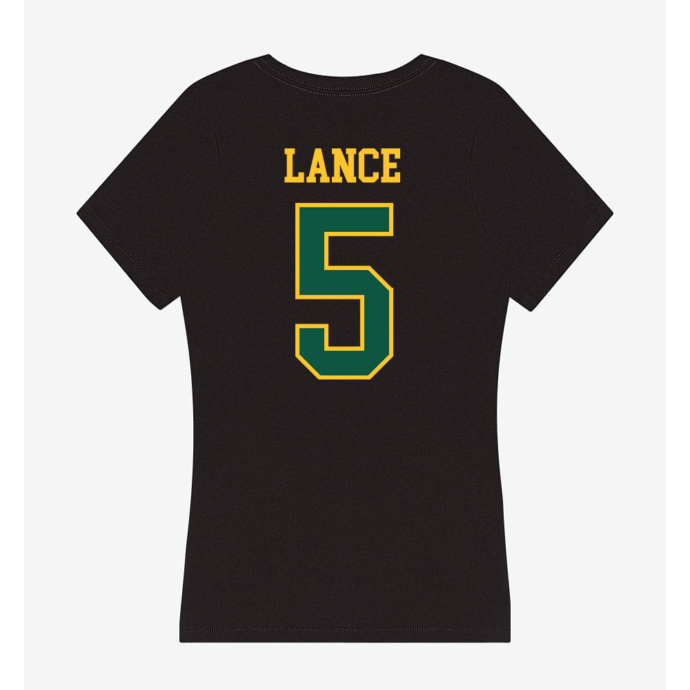 NDSU - NCAA Football : Bryce Lance - Women's V-Neck T-Shirt-1