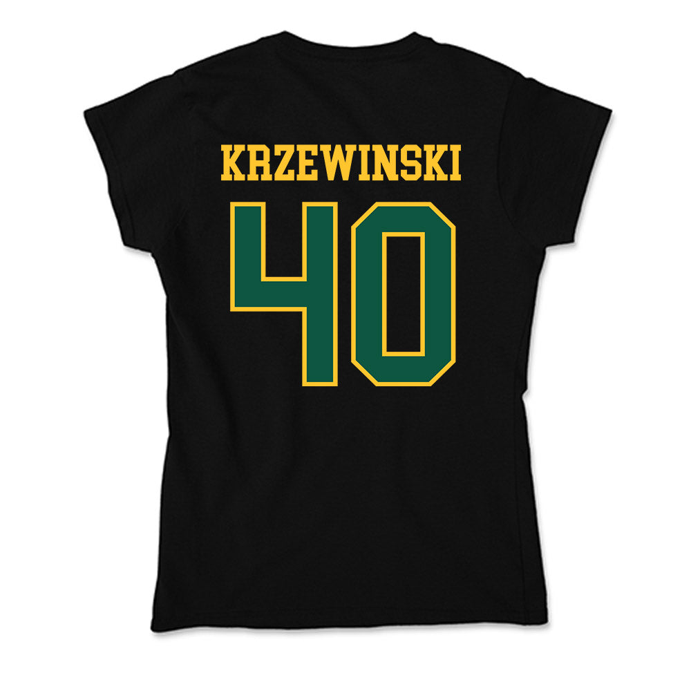 NDSU - NCAA Women's Basketball : Abby Krzewinski - Soft Style Women’s T-Shirt-1