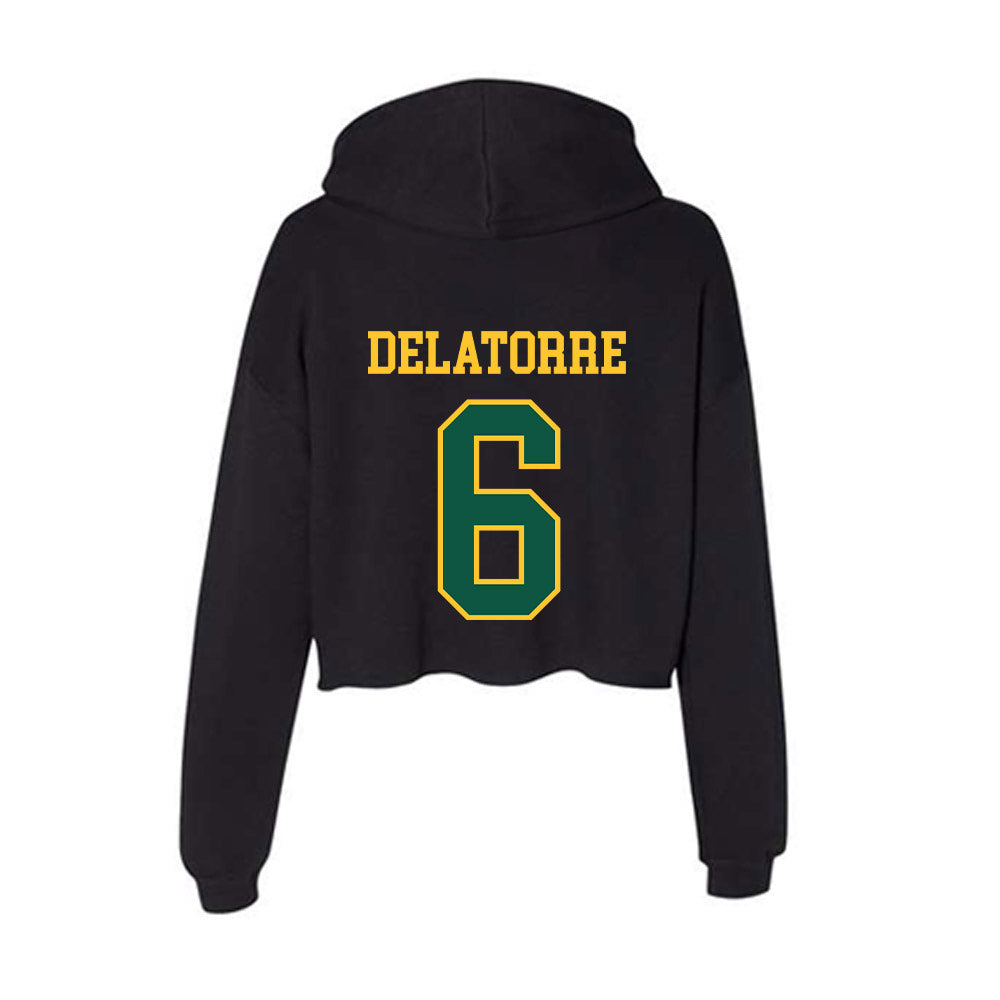 NDSU - NCAA Softball : Jessica Delatorre - Women's Crop Fleece Hoodie-1