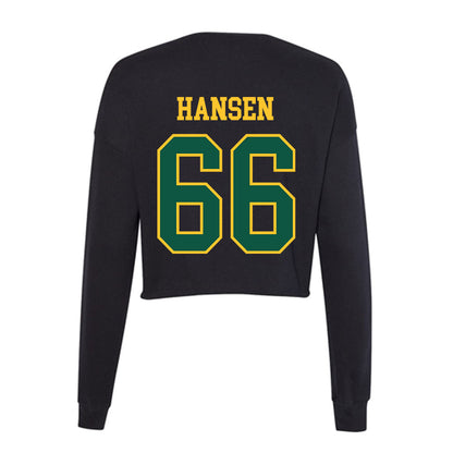 NDSU - NCAA Football : Jack Hansen - Women's Cropped Crew Fleece-1