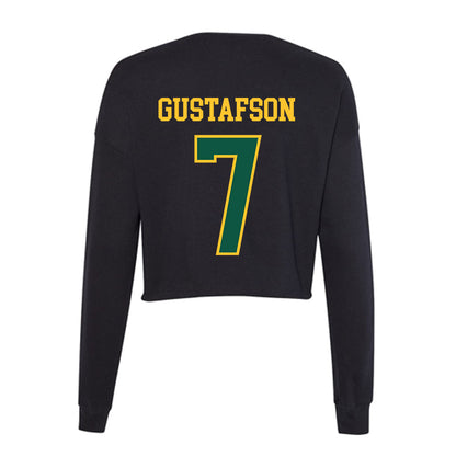 NDSU - NCAA Baseball : Evan Gustafson - Women's Cropped Crew Fleece-1