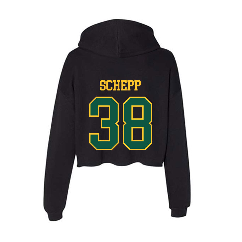 NDSU - NCAA Football : Ben Schepp - Women's Crop Fleece Hoodie-1