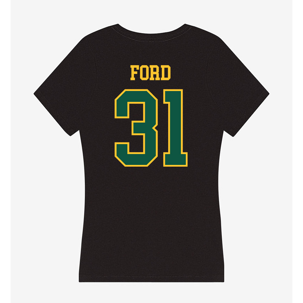 NDSU - NCAA Football : Mikhale Ford - Women's V-Neck T-Shirt-1