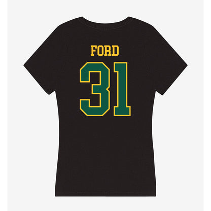 NDSU - NCAA Football : Mikhale Ford - Women's V-Neck T-Shirt-1