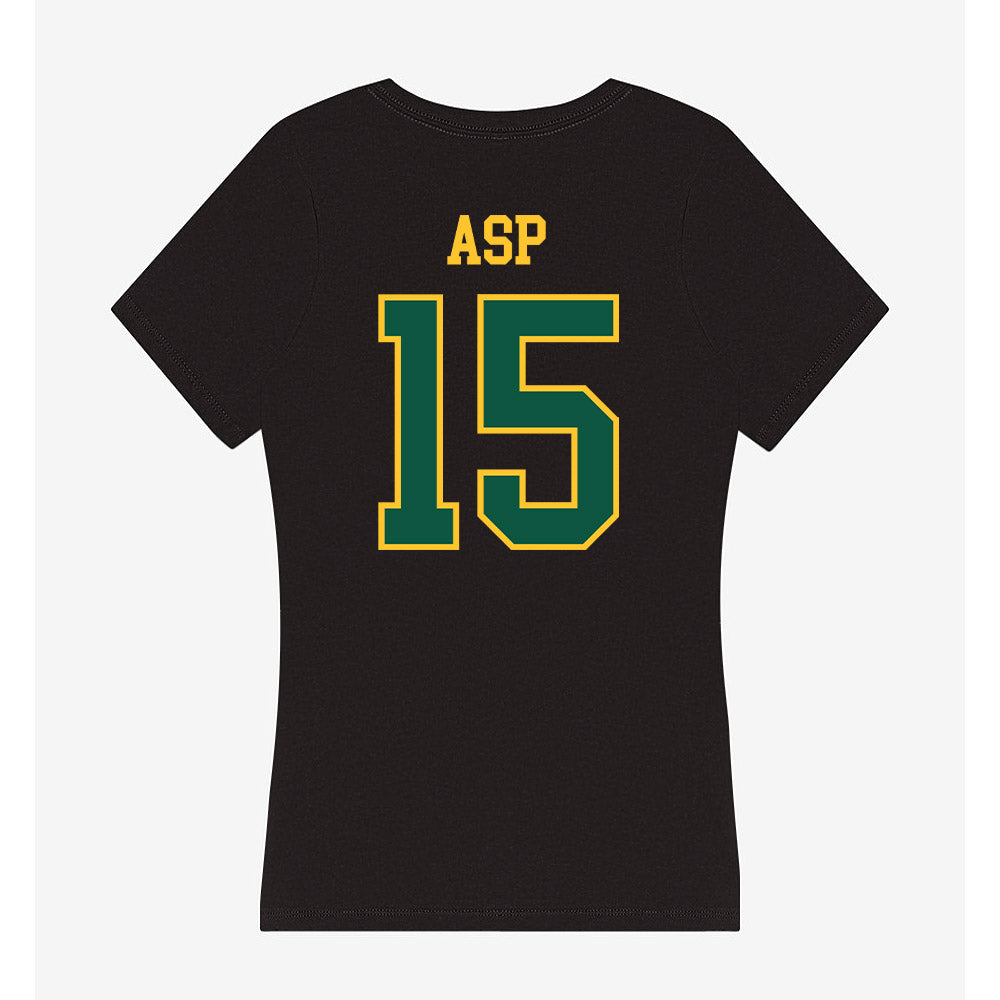 NDSU - NCAA Women's Basketball : Karrington Asp - Women's V-Neck T-Shirt-1