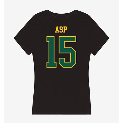 NDSU - NCAA Women's Basketball : Karrington Asp - Women's V-Neck T-Shirt-1