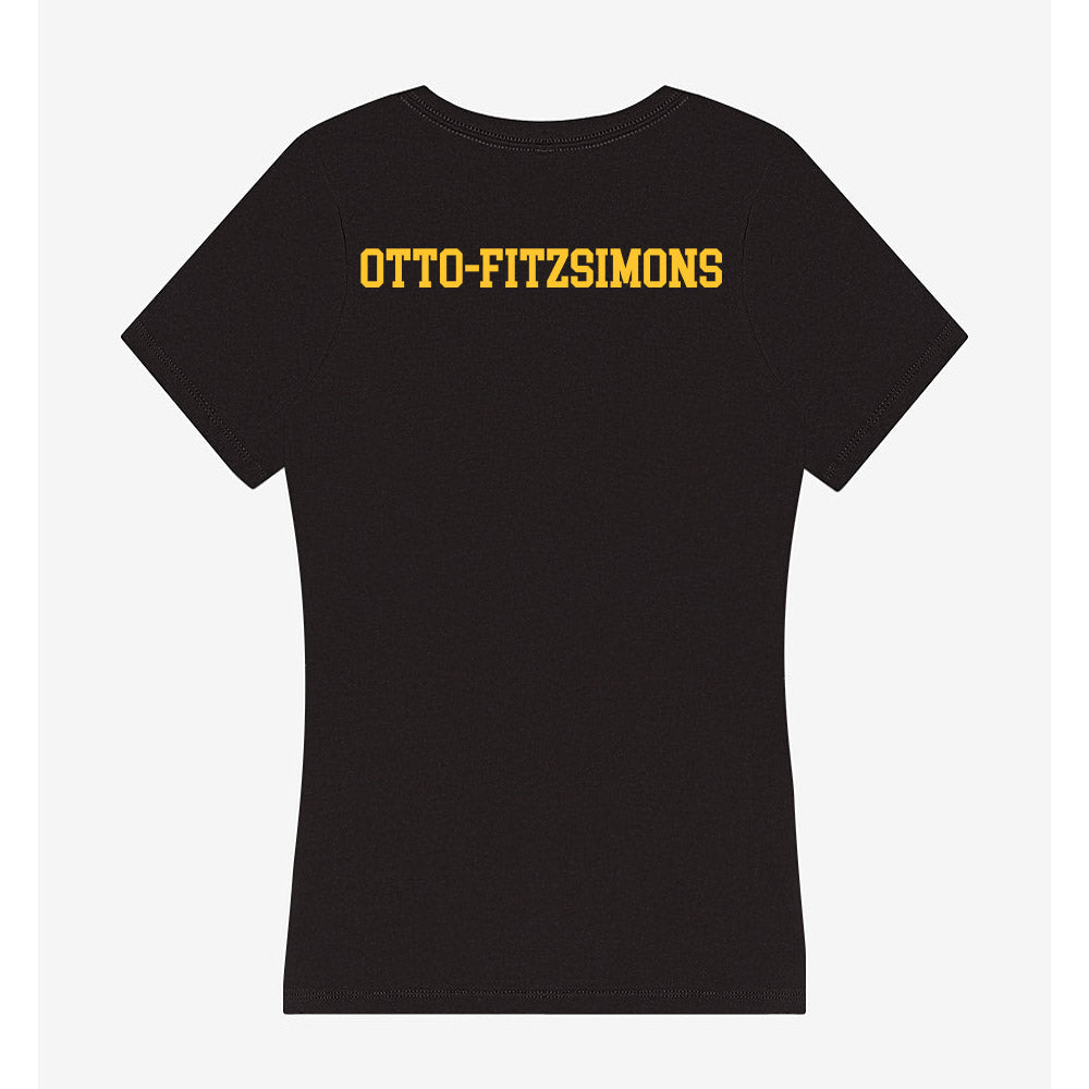 NDSU - NCAA Women's Track & Field : Allison Otto-Fitzsimons - Women's V-Neck T-Shirt-1