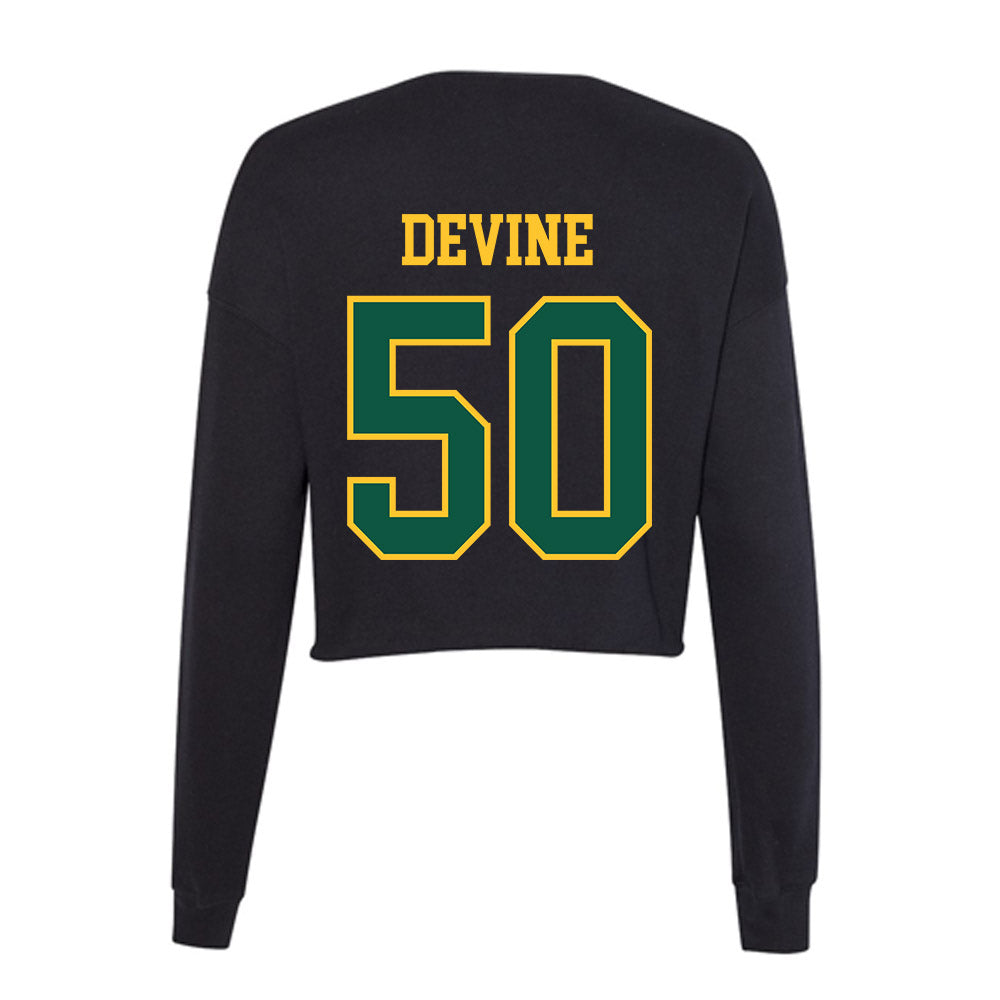 NDSU - NCAA Football : Damian Devine - Women's Cropped Crew Fleece-1