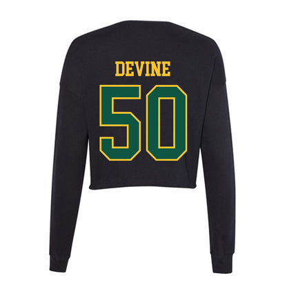 NDSU - NCAA Football : Damian Devine - Women's Cropped Crew Fleece-1