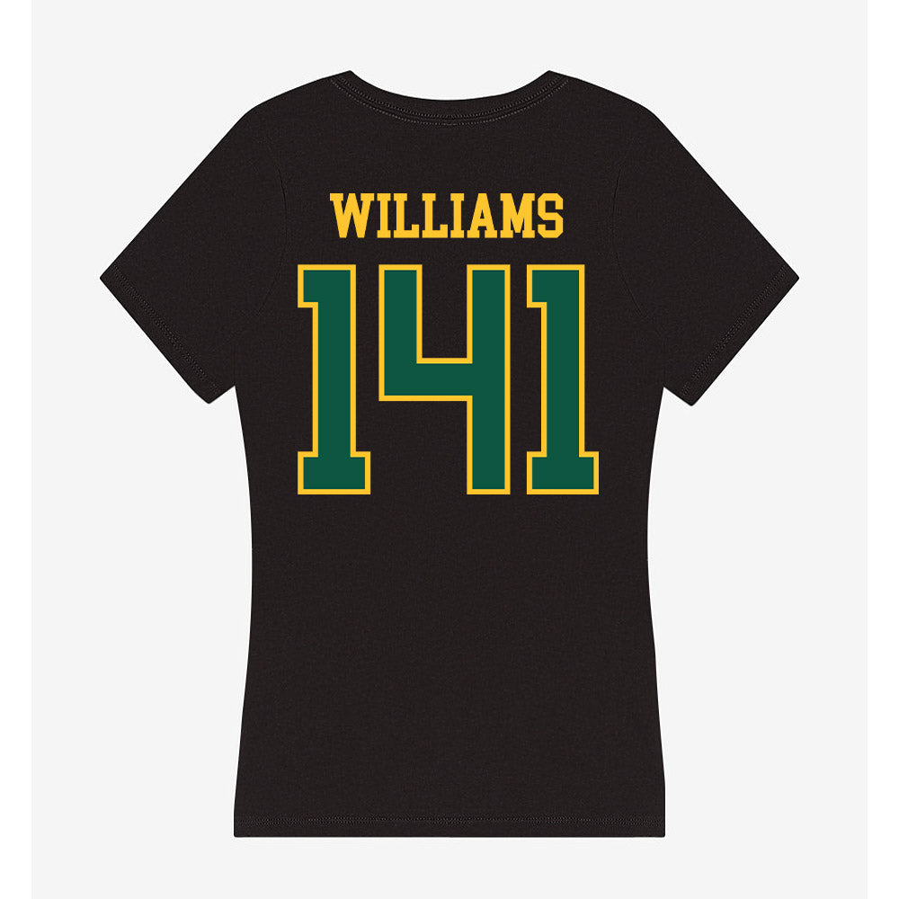 NDSU - NCAA Wrestling : Zytavius Williams - Women's V-Neck T-Shirt-1