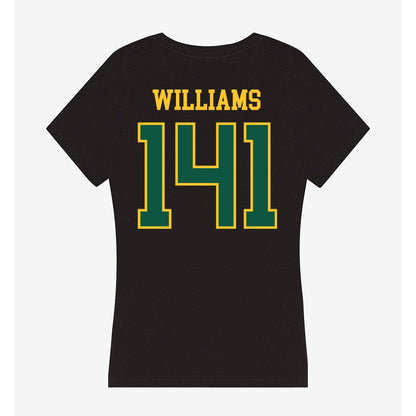 NDSU - NCAA Wrestling : Zytavius Williams - Women's V-Neck T-Shirt-1