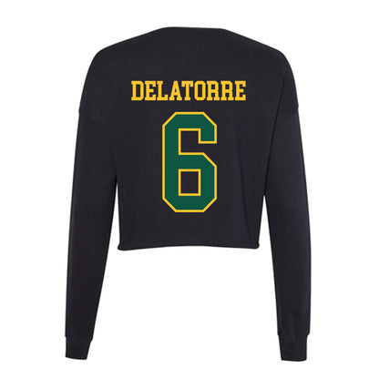 NDSU - NCAA Softball : Jessica Delatorre - Women's Cropped Crew Fleece-1