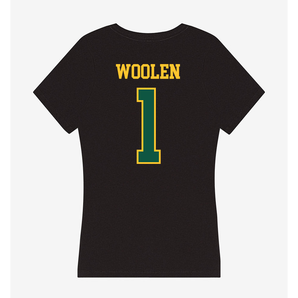 NDSU - NCAA Football : Donovan Woolen - Women's V-Neck T-Shirt-1