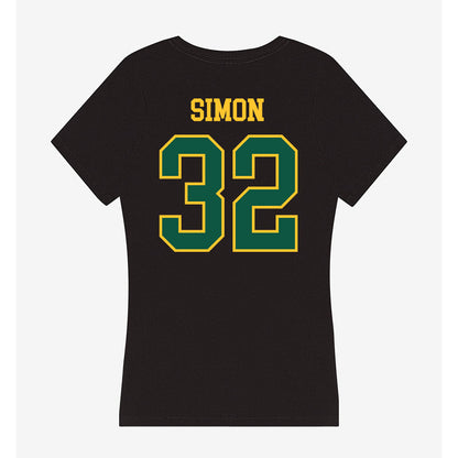 NDSU - NCAA Women's Basketball : Miriley Simon - Women's V-Neck T-Shirt-1