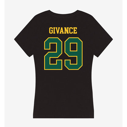 NDSU - NCAA Football : Darius Givance - Women's V-Neck T-Shirt-1