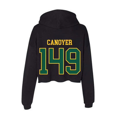 NDSU - NCAA Wrestling : Brayden Canoyer - Women's Crop Fleece Hoodie-1
