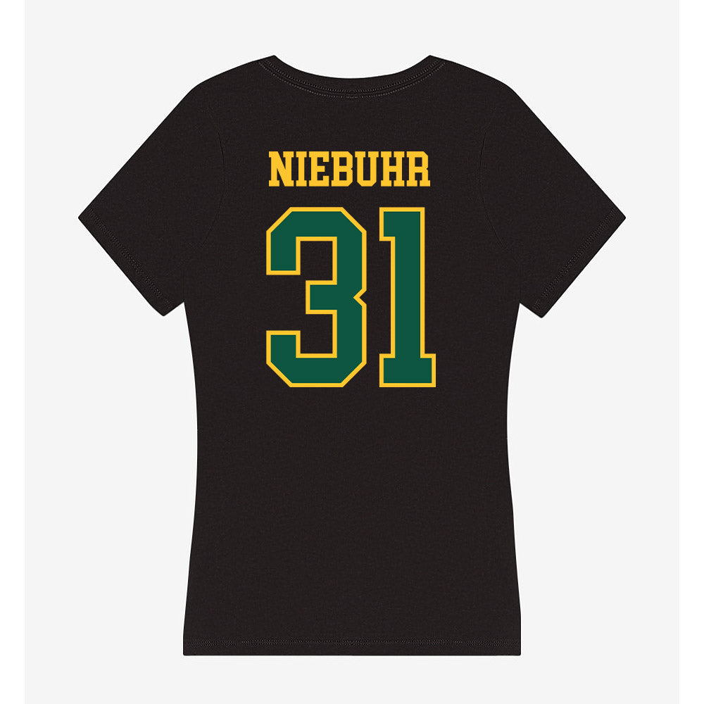 NDSU - NCAA Women's Basketball : Lily Niebuhr - Women's V-Neck T-Shirt-1