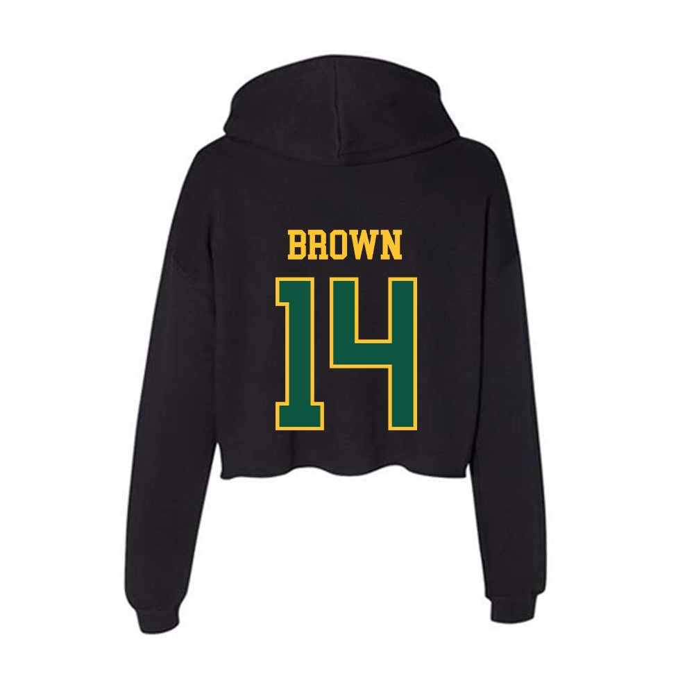 NDSU - NCAA Football : Preston Brown - Women's Crop Fleece Hoodie-1