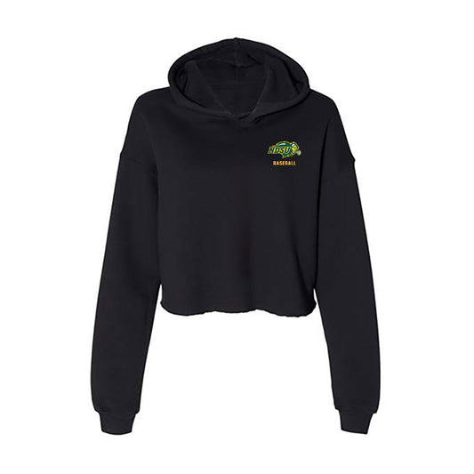 NDSU - NCAA Baseball : Diego Trujillo - Women's Crop Fleece Hoodie-0