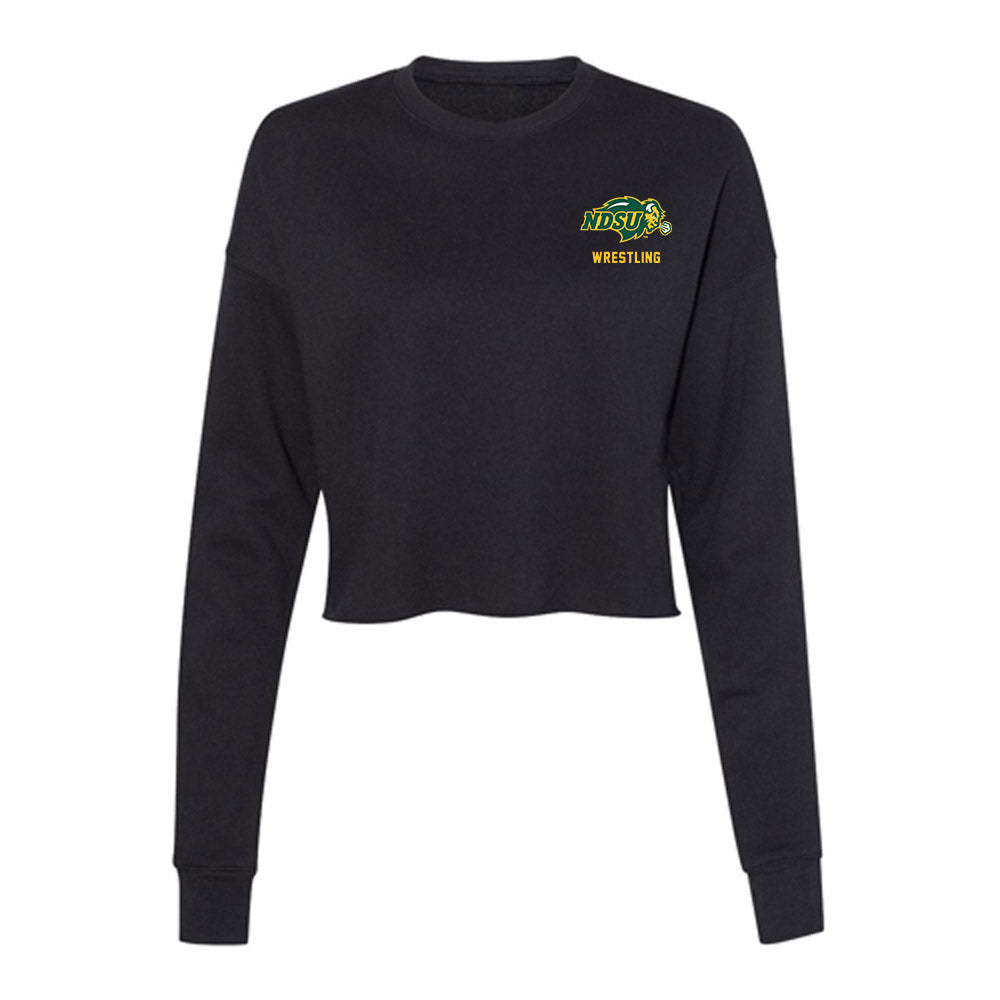 NDSU - NCAA Wrestling : Zytavius Williams - Women's Cropped Crew Fleece-0