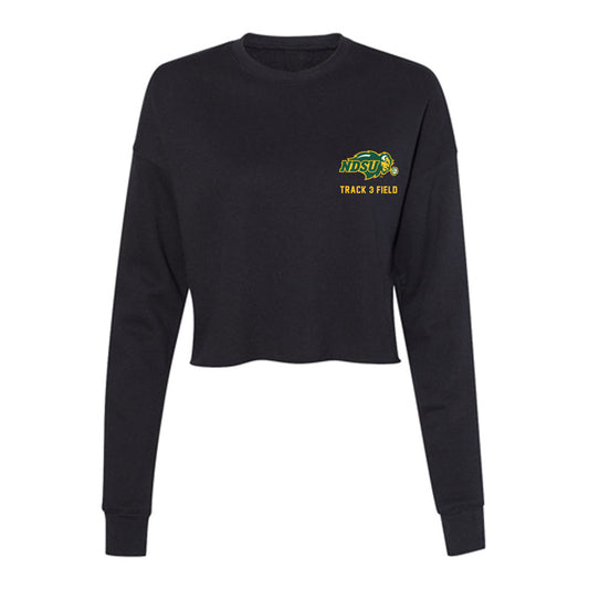 NDSU - NCAA Men's Track & Field : Jack Packer - Women's Cropped Crew Fleece-0
