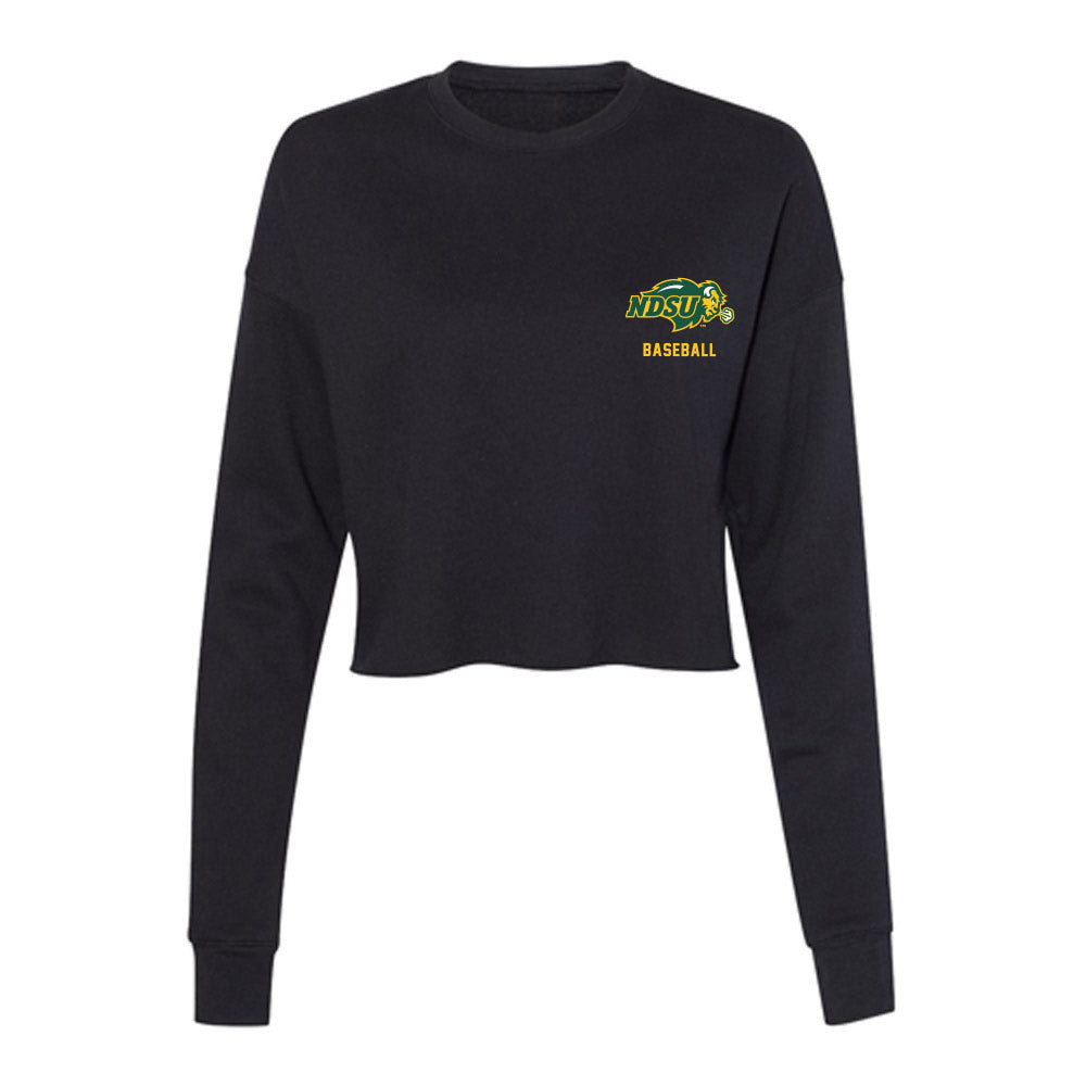 NDSU - NCAA Baseball : Davis Hamilton - Women's Cropped Crew Fleece-0