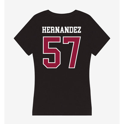 Henderson State - NCAA Football : Gabriel Hernandez - Women's V-Neck T-Shirt-1