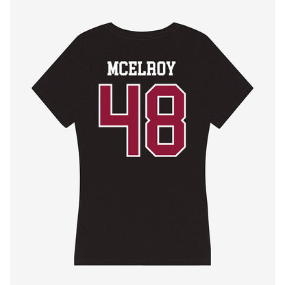 Henderson State - NCAA Football : Jesse McElroy - Women's V-Neck T-Shirt-1
