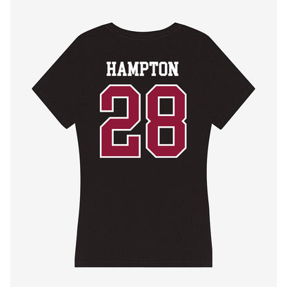 Henderson State - NCAA Football : Terrance Hampton - Women's V-Neck T-Shirt-1