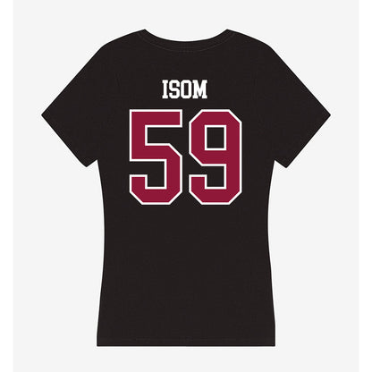 Henderson State - NCAA Football : Alexander Isom - Women's V-Neck T-Shirt-1