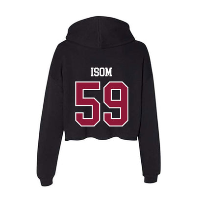 Henderson State - NCAA Football : Alexander Isom - Women's Crop Fleece Hoodie-1