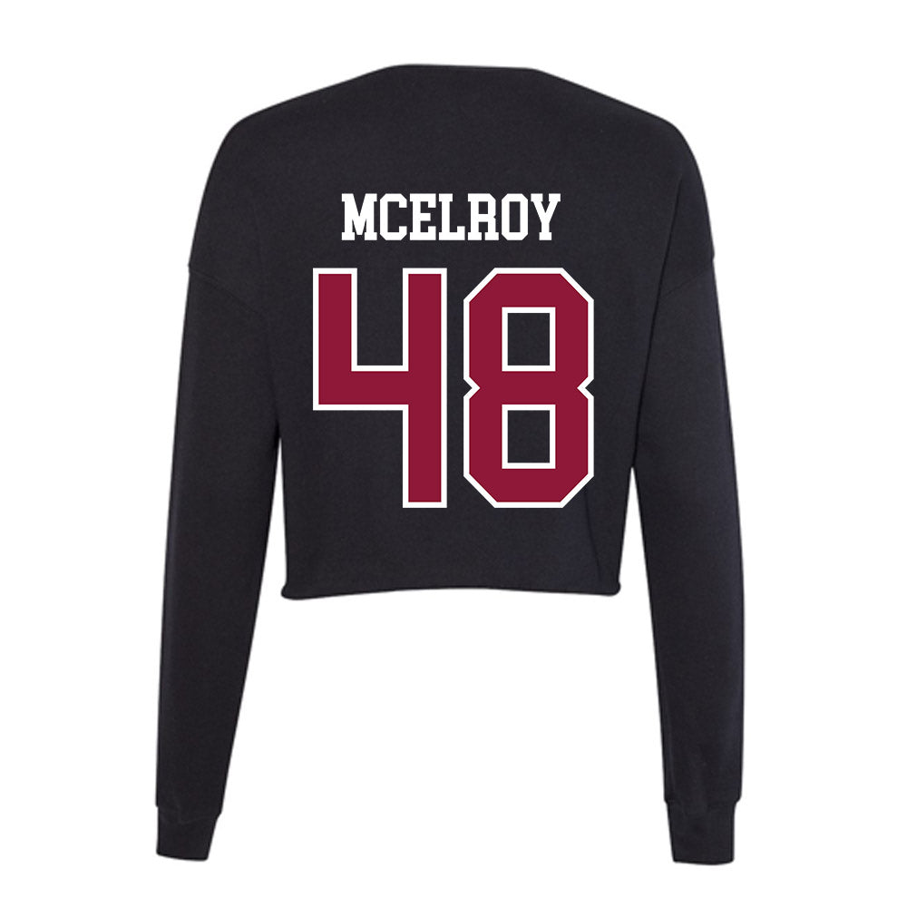 Henderson State - NCAA Football : Jesse McElroy - Women's Cropped Crew Fleece-1