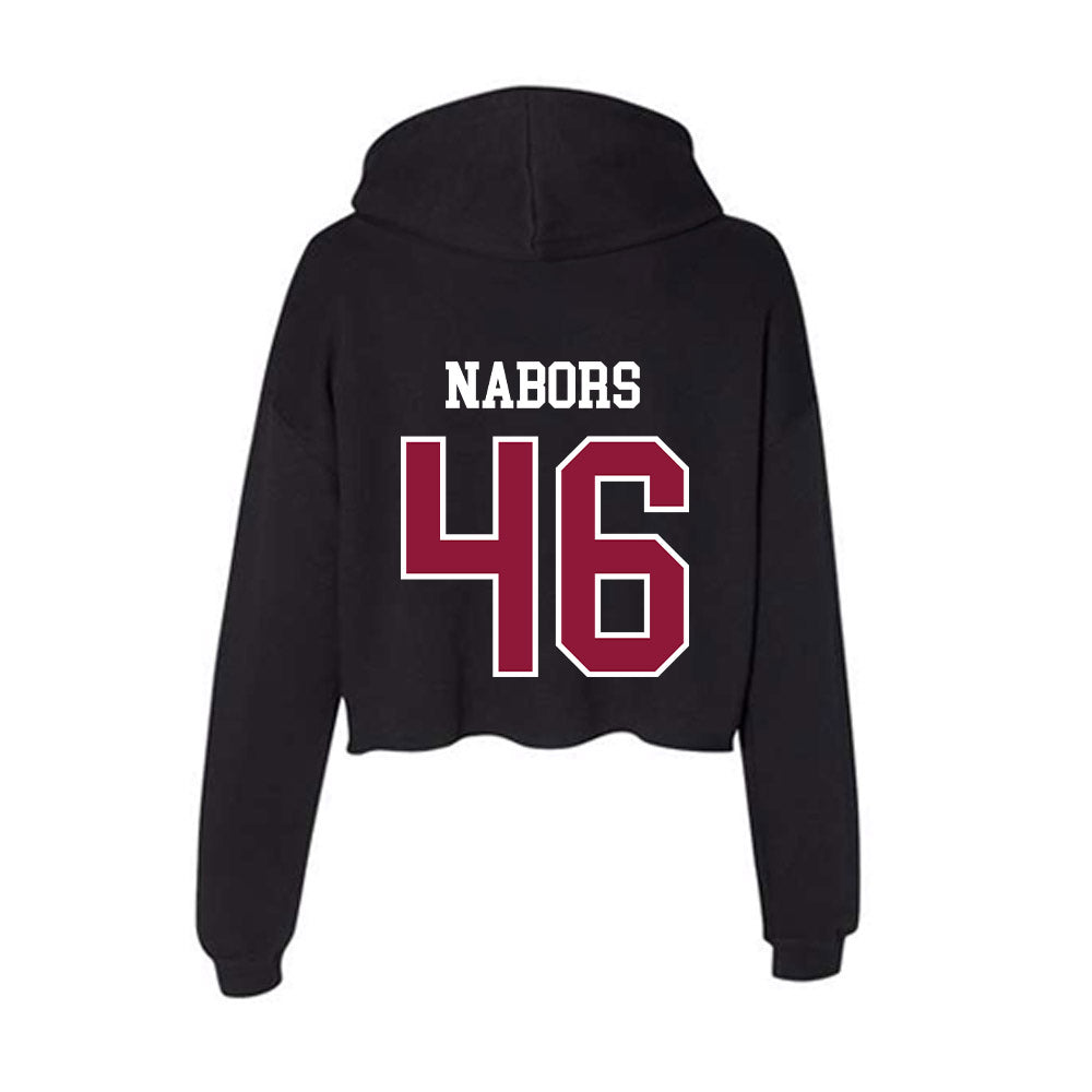 Henderson State - NCAA Baseball : Dylan Nabors - Women's Crop Fleece Hoodie-1