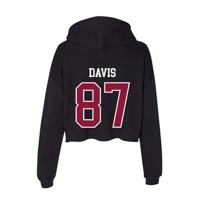 Henderson State - NCAA Football : Cayden Davis - Women's Crop Fleece Hoodie-1