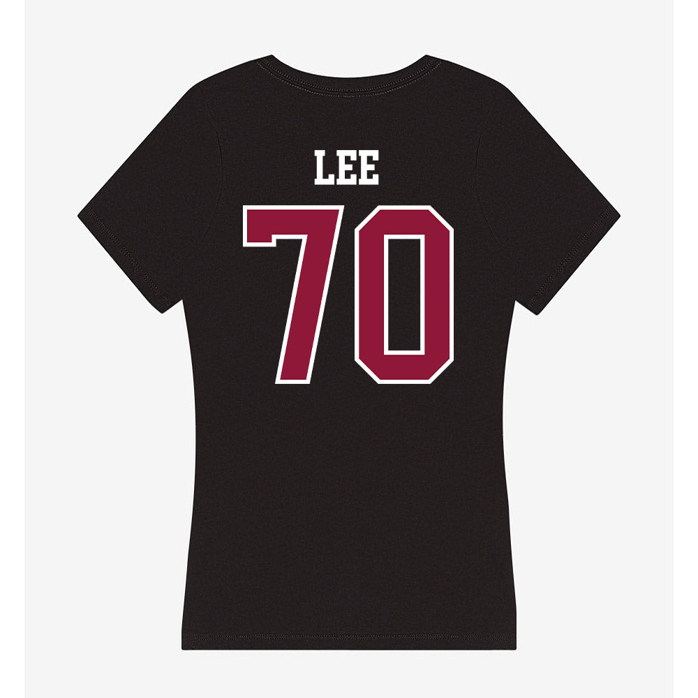 Henderson State - NCAA Football : Marcus Lee - Women's V-Neck T-Shirt-1