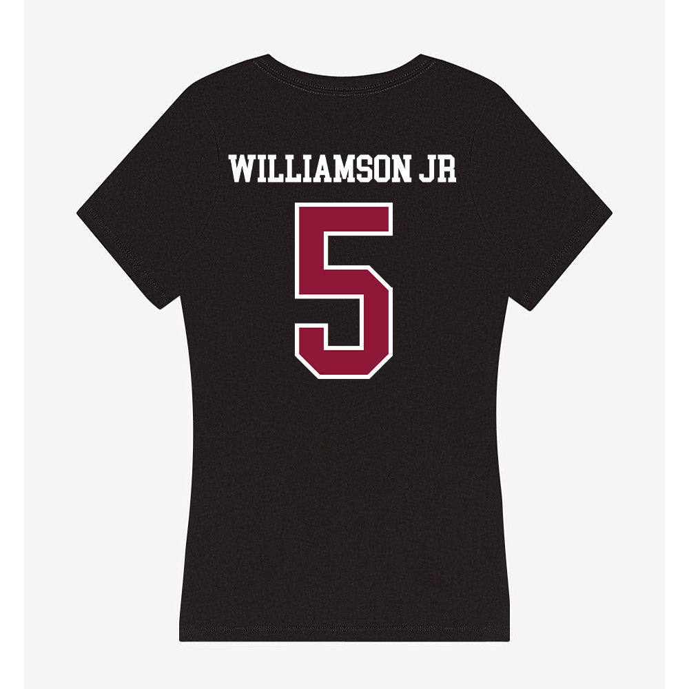Henderson State - NCAA Men's Basketball : Corliss Williamson Jr - Women's V-Neck T-Shirt-1