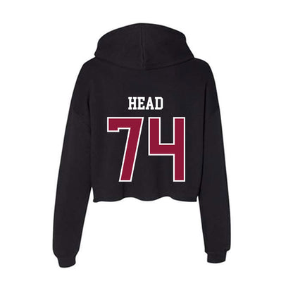 Henderson State - NCAA Football : Eli Head - Women's Crop Fleece Hoodie-1