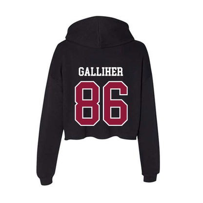 Henderson State - NCAA Football : Cameron Galliher - Women's Crop Fleece Hoodie-1