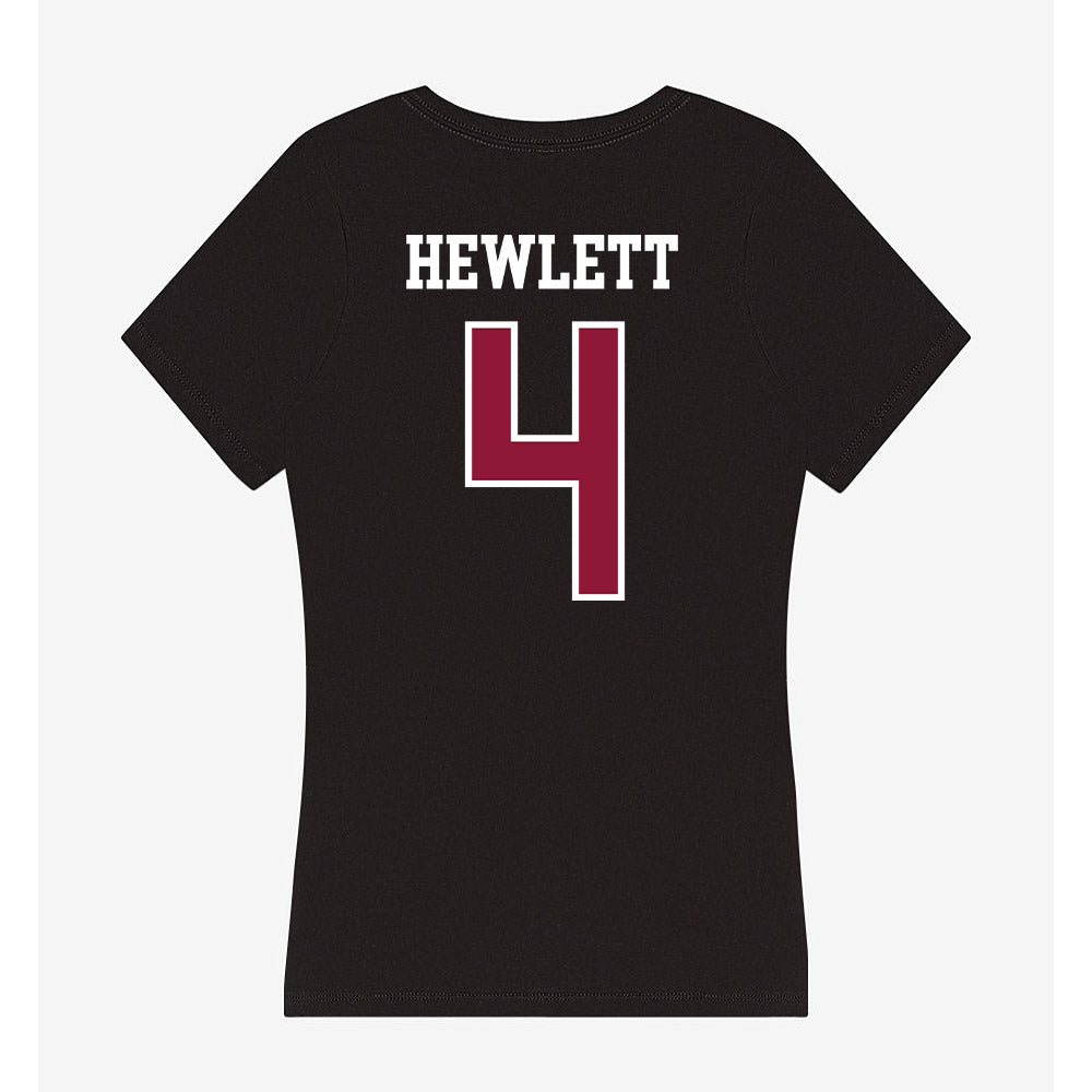 Henderson State - NCAA Softball : Ryleigh Hewlett - Women's V-Neck T-Shirt-1