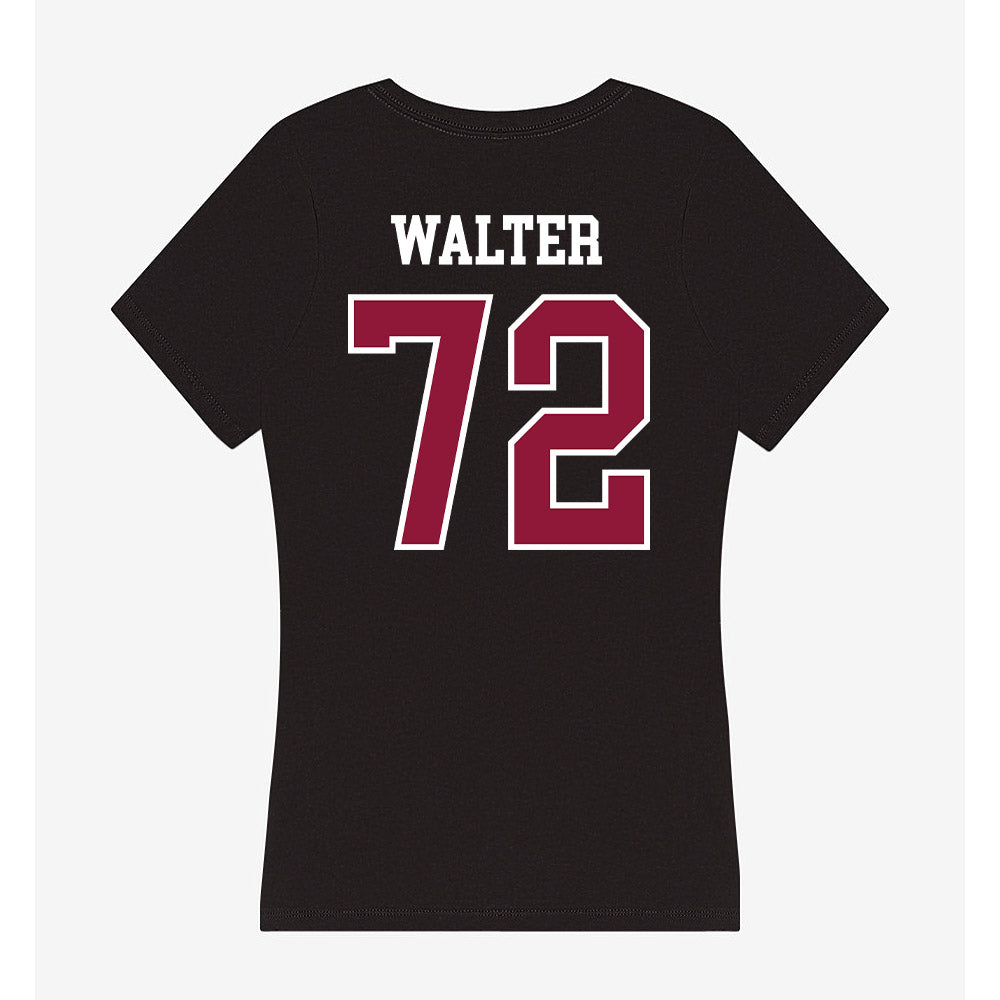 Henderson State - NCAA Football : Devin Walter - Women's V-Neck T-Shirt-1