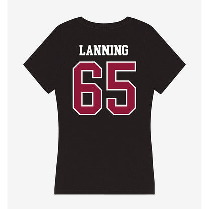 Henderson State - NCAA Football : Chase Lanning - Women's V-Neck T-Shirt-1